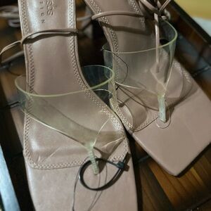 Elegant Nude Strappy Heels